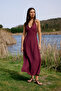 More Sustainable Mürdüm Modal Maxi Dokuma Elbise TWOSS26EL00362
