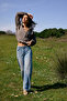 Açık Mavi More Sustainable DÖKÜMLÜ Normal Bel %100 Pamuk Wide Leg Jeans TWOSS26JE00135