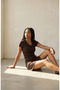 Women's V-Neck Blouse with Lace Detail - 3