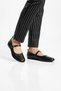 Women's Ballet Flats, Black, Strapless, Belted, Lightweight, Comfortable, Stylish, Business, Office, Casual Shoes - 4