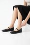 Women's Ballet Flats, Black, Strapless, Belted, Lightweight, Comfortable, Stylish, Business, Office, Casual Shoes - 2