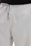 Men's stone baggy fit relaxed cut modal fabric soft texture drawstring waist side pockets sweatpants - 5