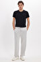 Men's stone baggy fit relaxed cut modal fabric soft texture drawstring waist side pockets sweatpants - 2