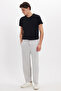 Men's stone baggy fit relaxed cut modal fabric soft texture drawstring waist side pockets sweatpants - 7