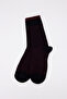 Men's Navy Blue-Burgundy Patterned Single Socks - 2