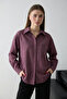 Bordo Oversize Çizgili Gömlek TCTSS26TG00045