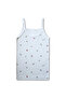 100% Cotton Report Ribbed Girls' Thin Strap Undershirt Underwear Set of 6 - 2