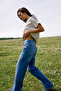 Mavi More Sustainable DÖKÜMLÜ Normal Bel %100 Pamuk Uzun Boy Wide Leg Jeans TWOSS26JE00135 - 2
