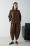 Kahverengi Oversize Gömlek Pantolon Alt - Üst Takım TWOSS26AU00179
