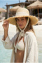 Summer Wide Brim Tasseled Straw Hat Stylish and Natural Beach Accessories Hsr2092 - 3