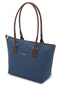 Canvas Navy Blue Women's Hand and Shoulder Bag 05Fo26Y5116 - 3