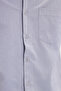 Men's regular fit classic cut cotton short sleeve houndstooth gray shirt - 5