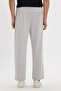 Men's stone baggy fit relaxed cut modal fabric soft texture drawstring waist side pockets sweatpants - 6