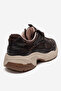 Letty Brown Print Scuba Women's Sneakers - 5