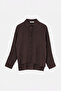 Brown Comfortable Fit Sequined Long Shirt Tdrss26Go00091 - 4