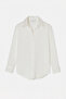 White V-Neck Satin Shirt Tdrss26Go00088 - 5