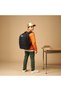 Logo Print Backpack with Adjustable Straps and Zip Closure - 18 inches