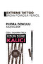Extreme Tattoo Soft Textured Powder Finish Long-Lasting Eyebrow Pencil with Brush - 6