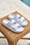 Ds Monapi.Mercan Baby Blue Orthopedic Eva Women's Velcro Slipper Sandals