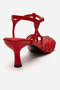 Feli̇p Red Skin Banded Women's Low Heeled Shoes - 5