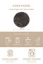 Douro Shaggy Bath Mat Smoked Non-Slip Base Circle 100 X 100 cm - 2