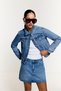 Women Basic denim jacket - 4