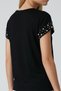 Black Crew Neck Pearl Embellished Sleeveless Sandy Blouse Alc-X13522 - 6
