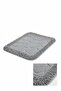 100% Cotton Bath Mat 50X60 cm Washable Water Absorbent Foot Towel Patterned Bath Rug Gray - 4