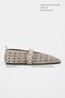 Patter Beige Suede Studded Genuine Leather Buckle Detail Flat Sole Women's Ballerinas - 2
