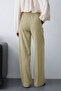 Açık Haki Yüksel Bel Geniş Paça Dokuma Pantolon TWOAW26PL00161 - 2