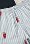 Unisex Navy Blue Regular Fit Teddy Bear Printed Knitted Shorts Pajama Set Tmnss24Pt00034 - 5