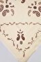 Ekru Desenli 70*70 cm Kadın Şal TAKSS26SL00001 - 7