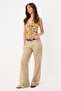 Green Lace Lined Trousers Twoss26Pl00108 - 3