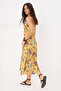 Orange Shawl Patterned A-Line/A-Line Form Halter Neck Midi Knitted Dress Twoss26El00399 - 4