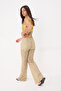 Green Lace Lined Trousers Twoss26Pl00108 - 4