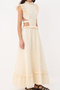 Siedres x Trendyolmilla Ekru Brode Maxi Dokuma Elbise TWOSS26EL00510 - 6