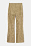 Green Lace Lined Trousers Twoss26Pl00108 - 5
