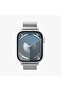 Apple Watch 49/46mm Ultra 4/3/2/1 / Seri 12/11/10 Uyumlu Kordon Band Sleek Link Silver - AMP07224 - 8