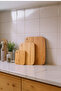 Bamboo Cutting Board Set of 3 Natural Wooden Meat Vegetable Fruit Chopping Board Kitchen Set - 8