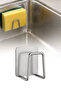 Stainless Steel Adhesive Drain Sink Sponge Holder Bathroom Kitchen Organizer 4.5cm