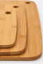 Bamboo Cutting Board Set of 3 Natural Wooden Meat Vegetable Fruit Chopping Board Kitchen Set - 5