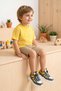 Kids Ds Rubick Smart Lace-Up White Yellow Children's Sneaker Casual Sports Shoes - 7