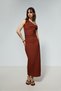Rochie midi asimetrică texturată de damă - 4