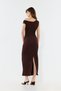 Rochie midi asimetrică texturată de damă - 3