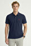 Cayman Navy Blue 100% Cotton Polo T-Shirt