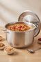 Nazen Large Size Leather N Steel Ashura Pot 36 cm 23.5 Lt