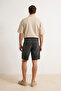 Khaki Baggy / Wide Cut Denim Shorts & Bermuda Tmnss26Sr00017 - 3