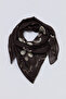 Brown Patterned 70*70 cm Women's Shawl Takss26Sl00001 - 3