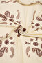 Ekru Desenli 70*70 cm Kadın Şal TAKSS26SL00001 - 6