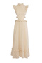 Siedres x Trendyolmilla Ekru Brode Maxi Dokuma Elbise TWOSS26EL00510 - 8